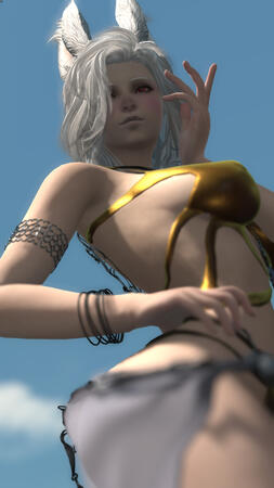 Another solo pose of Cjrn in her Golden Week swimsuit.